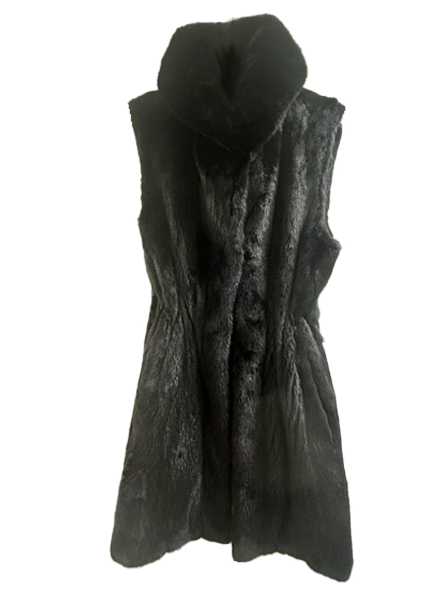 Ranch Mink Vest with inside drawsstring, $2000